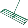 Biotree 42 x 10 Inch Lawn Leveling Rake with Ergonomic Handle for Lawn Garden Yard Soil Care, Green