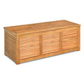 Biotree 46 Gallon Acacia Wood Storage Bench Box for Patio Garden Deck, Outdoor Wooden Storage Chest with Hinged Lid Indoor Entryway Bench, Natural