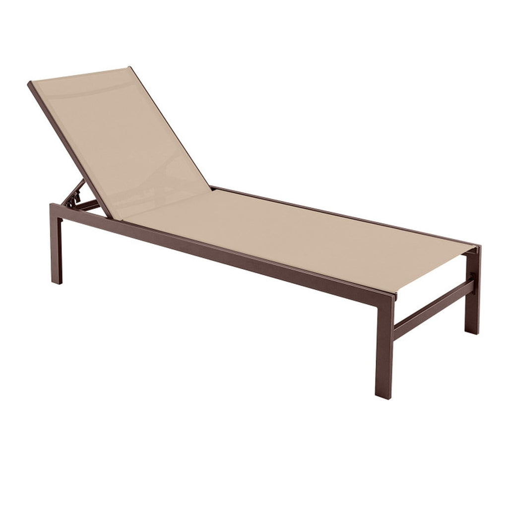 Biotree 6-Position Chaise Lounge Chairs with Rustproof Aluminium Frame Stackable Patio Chair for Garden BackyardBrown
