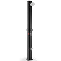 Biotree 7.2 Feet Solar-Heated Outdoor Shower with Free-Rotating Shower Head Portable Camping Shower for Pool Patio, Black