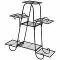 Biotree 7 Tier Metal Patio Plant Stand for Indoor Outdoor Patio Balcony Garden, Black