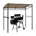 Biotree 7 x 4.5 Feet Grill Gazebo Outdoor Patio Garden BBQ Canopy Shelter Brown - Outdoor Patio Backyard Garden Shade Canopy Shelter