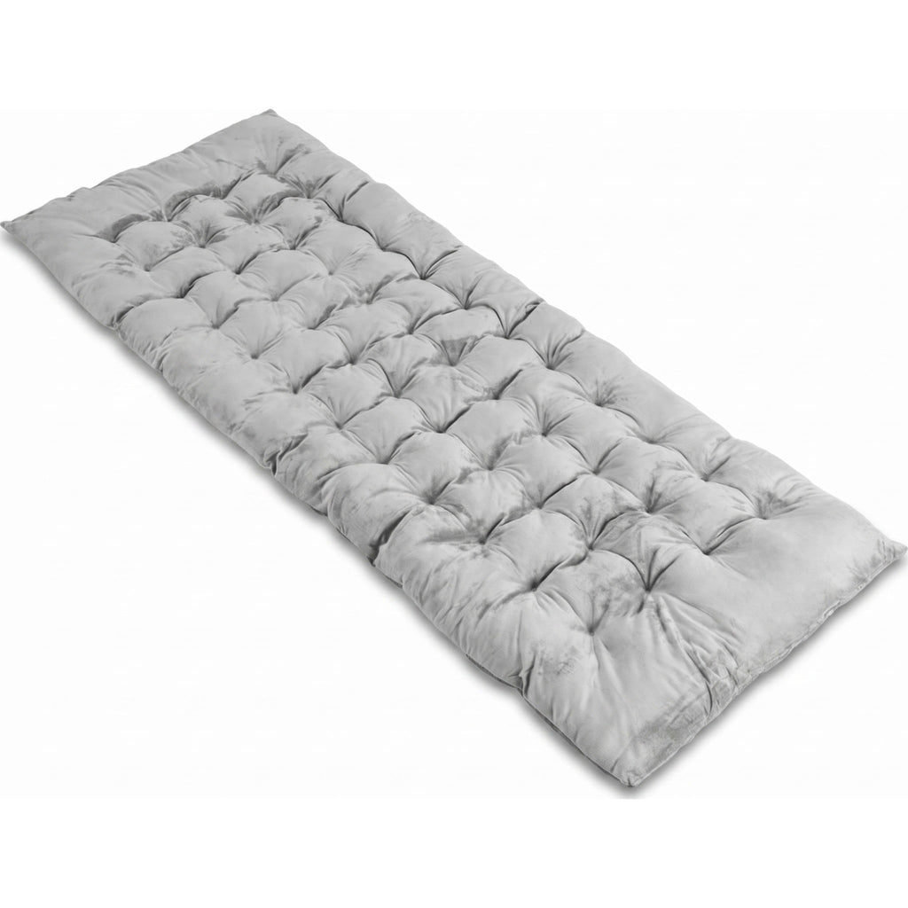 Biotree 75 x 27.5 Inch Camping Cot Pad with Soft Breathable Crystal Velvet Portable Sleeping Pad for Camping Cot, Gray