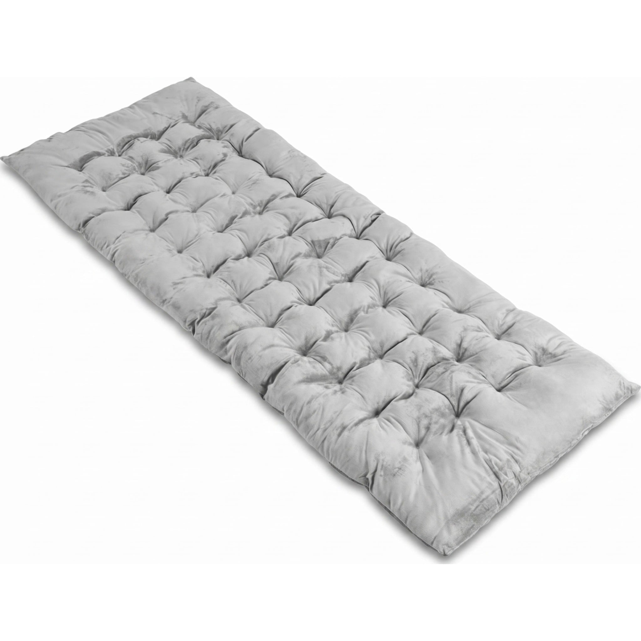 Biotree 75 x 27.5 Inch Camping Cot Pad with Soft Breathable Crystal Velvet Portable Sleeping Pad for Camping Cot, Gray