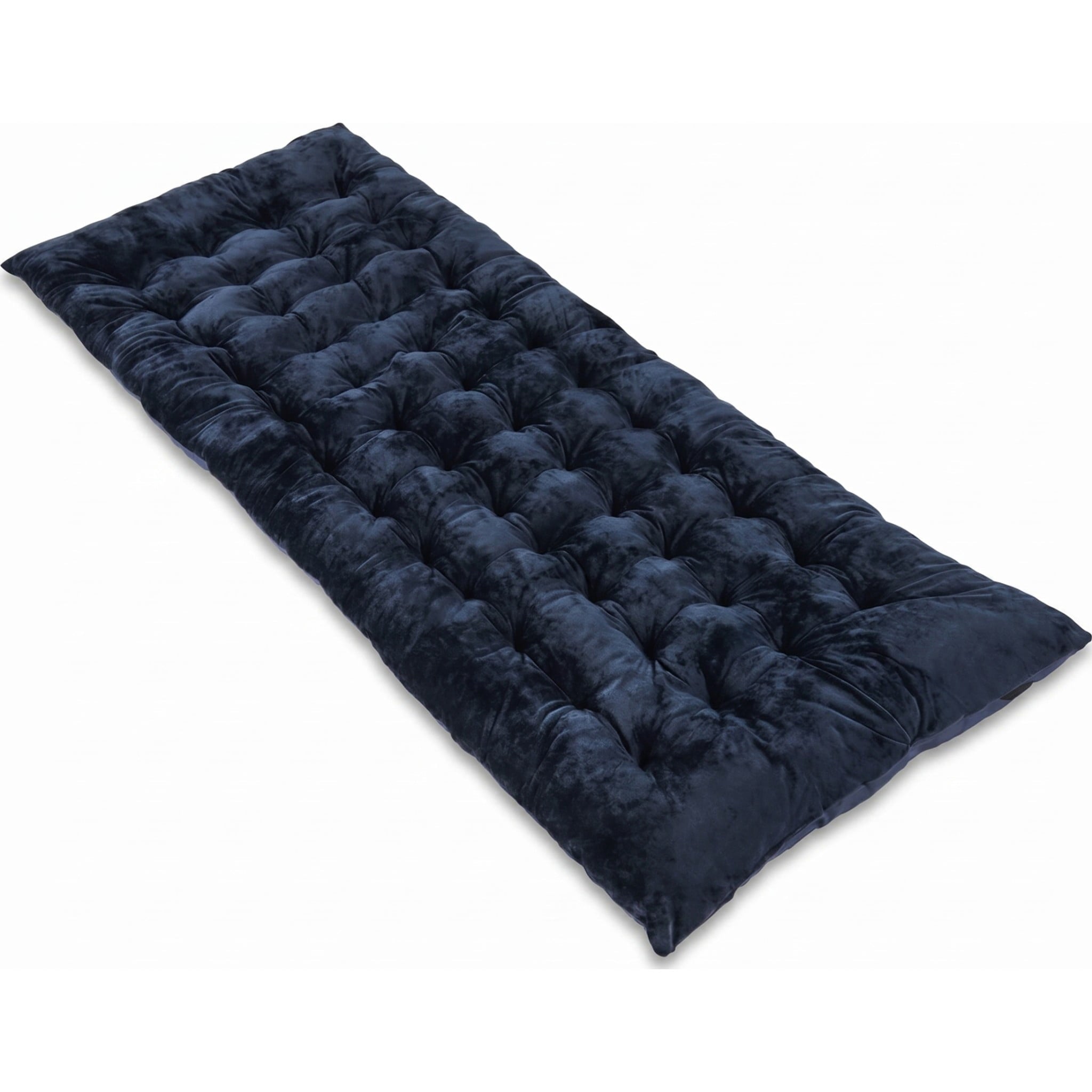Biotree 75 x 27.5 Inch Camping Cot Pad with Soft Breathable Crystal Velvet Portable Sleeping Pad for Camping Cot, Navy Blue