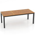Biotree 79 In Acacia Wood Dining Table for 8 with Umbrella Hole