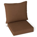 Biotree Deep Seat Chair Cushion Pads Set with Rope Belts for Indoor and Outdoor Comfortable Patio Chair Cushion PadBrown