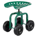 Biotree Garden Rolling Workseat with 360¡ãSwivel Seat and Adjustable Height for Garden Yard Lawn Work Outdoor, Green