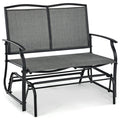 Biotree Iron Patio Rocking Chair for Outdoor Backyard and Lawn Stackable Patio Chair for Garden BackyardGray