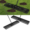 Biotree Lawn Leveling Rake 46 x 10 Inch Heavy Duty Lawn Level Tool for Soil for Lawn Garden Yard Soil Care, Black