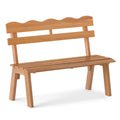Biotree Outdoor Acacia Wood Garden Bench with 800 Lbs Weight Capacity Stackable Patio Chair for Garden BackyardNatural
