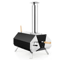 Biotree Outdoor Pizza Oven with Pizza Stone and Foldable Legs for Camping for Outdoor Backyard Camping Patio BBQ, Black