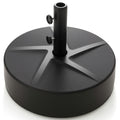 Biotree Patio Umbrella Base 88LBS Capacity Water and Sand Fillable Market Table Umbrella Stand-Black