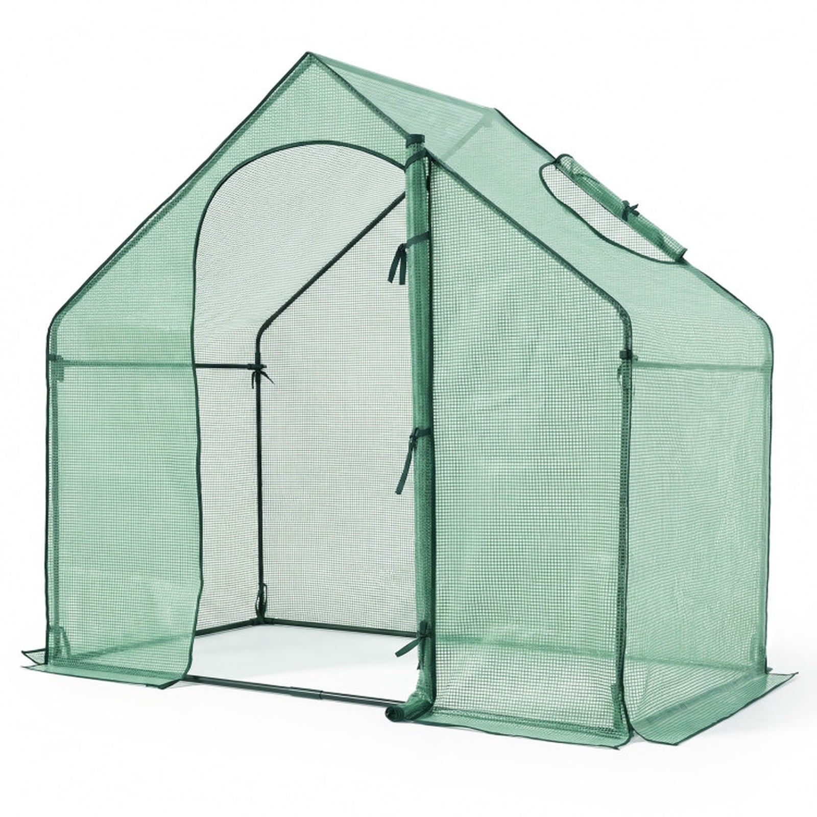 Biotree Portable Outdoor Warm House with PE Cover and Roll for Outdoor Garden Backyard Patio Vegetables Flowers, Green