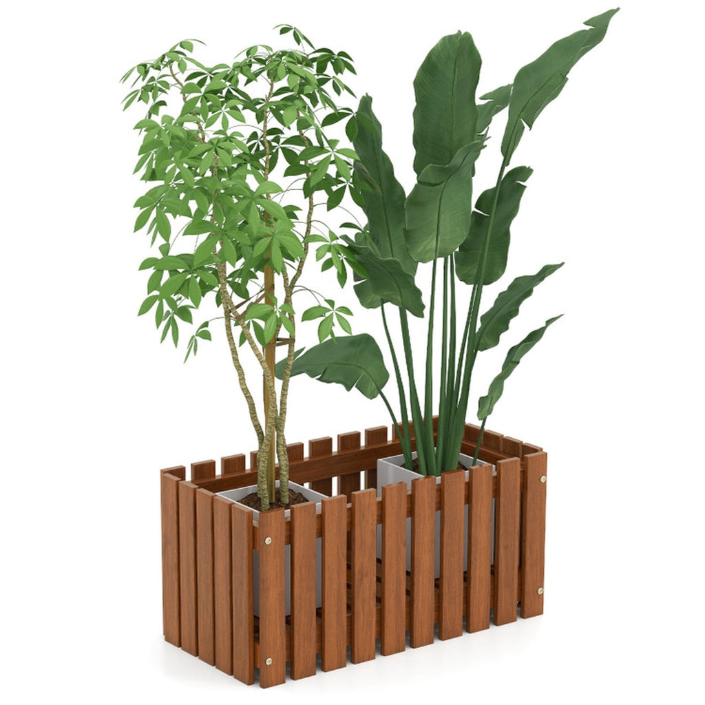 Biotree Solid Wood Raised Garden Bed for Flower and Vegetable - Outdoor Backyard Patio Garden Planting
