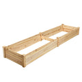 Biotree Wooden Vegetable Raised Garden Bed for Backyard Patio Balcony Outdoor Herbs Vegetables Flowers