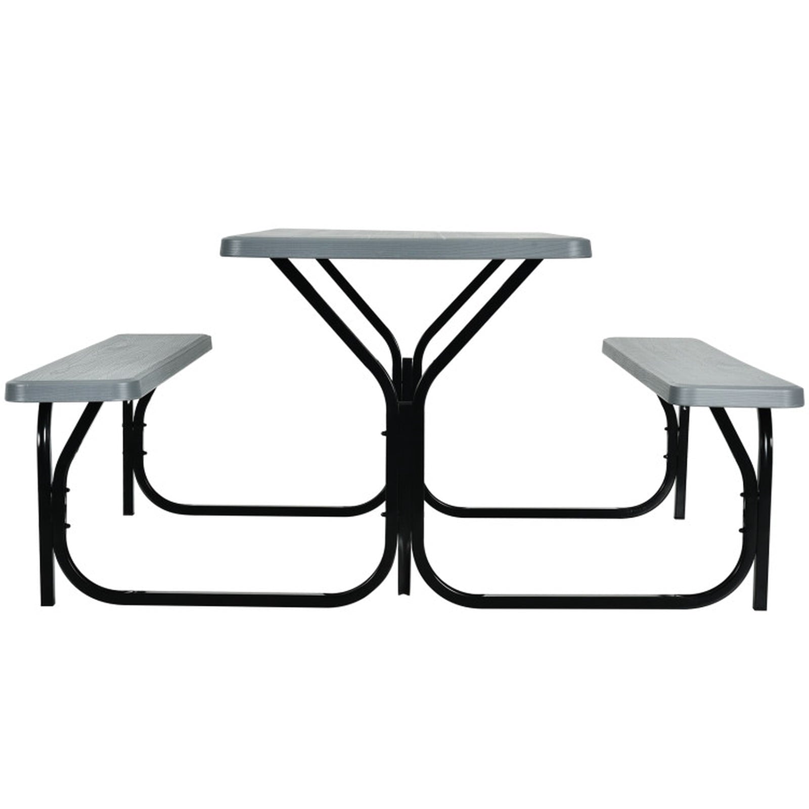 Biotree Picnic Table Bench Set for Outdoor Camping, Gray