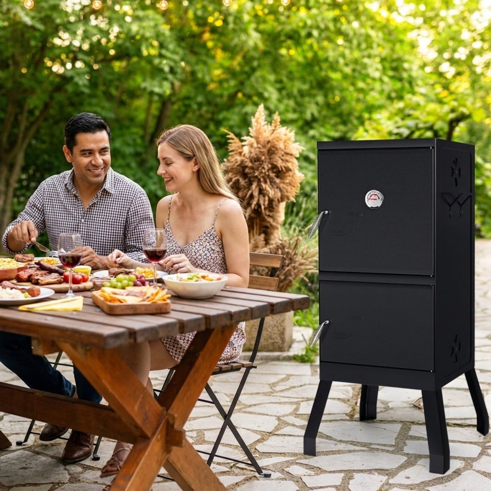 Biotree Vertical 2 for Outdoor Backyard Camping Patio BBQ, Black