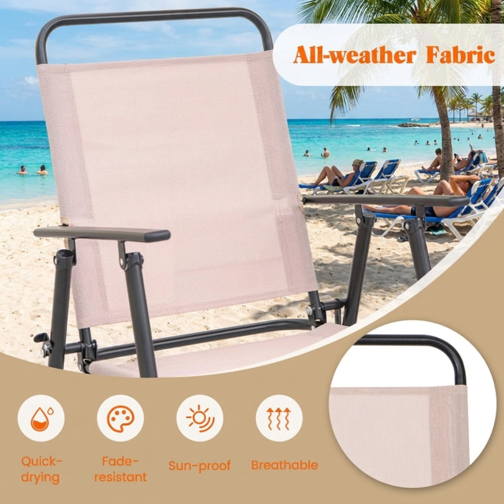 Biotree 4 Pieces Outdoor Bar Set with Umbrella for Patio Porch Garden Backyard Outdoor, Beige