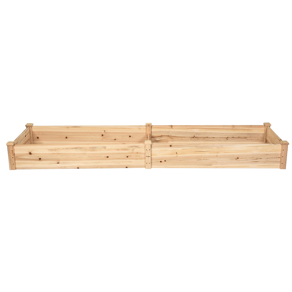 Biotree Wooden Vegetable Raised Garden Bed for Backyard Patio Balcony Outdoor Herbs Vegetables Flowers