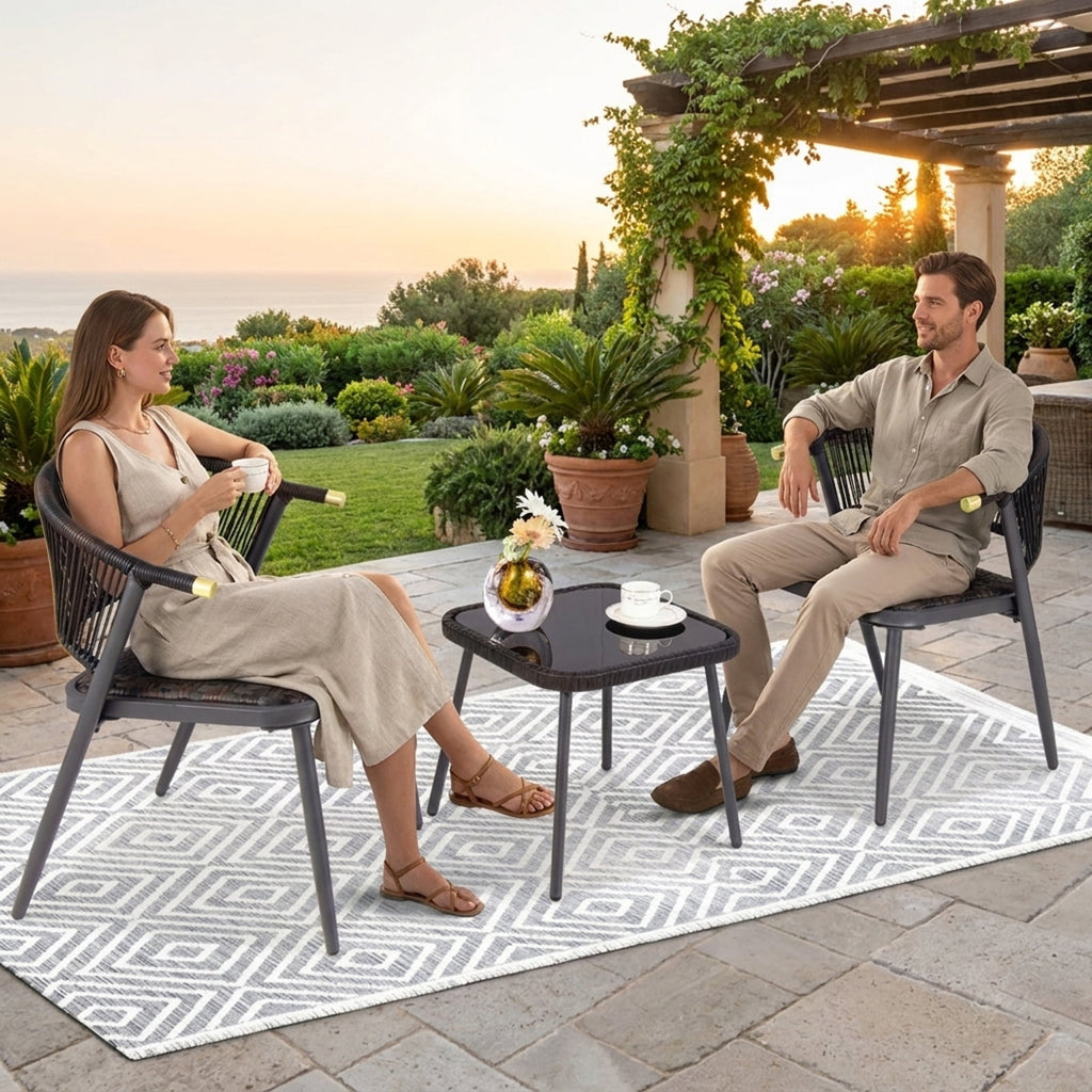 Biotree 21 Inch X 21 Inch Patio Chair Seat Cushion Pads for Indoor and Outdoor Comfortable Patio Chair Cushion PadBeige