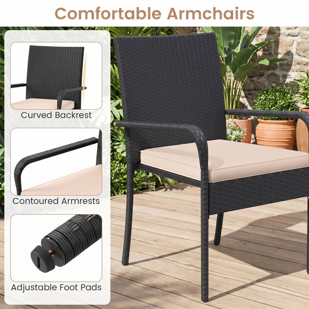 Biotree Set of 1 Outdoor Acacia Wood Benches 2-3 People Backless Garden Front Benches with Metal Frame-1 PieceBrown