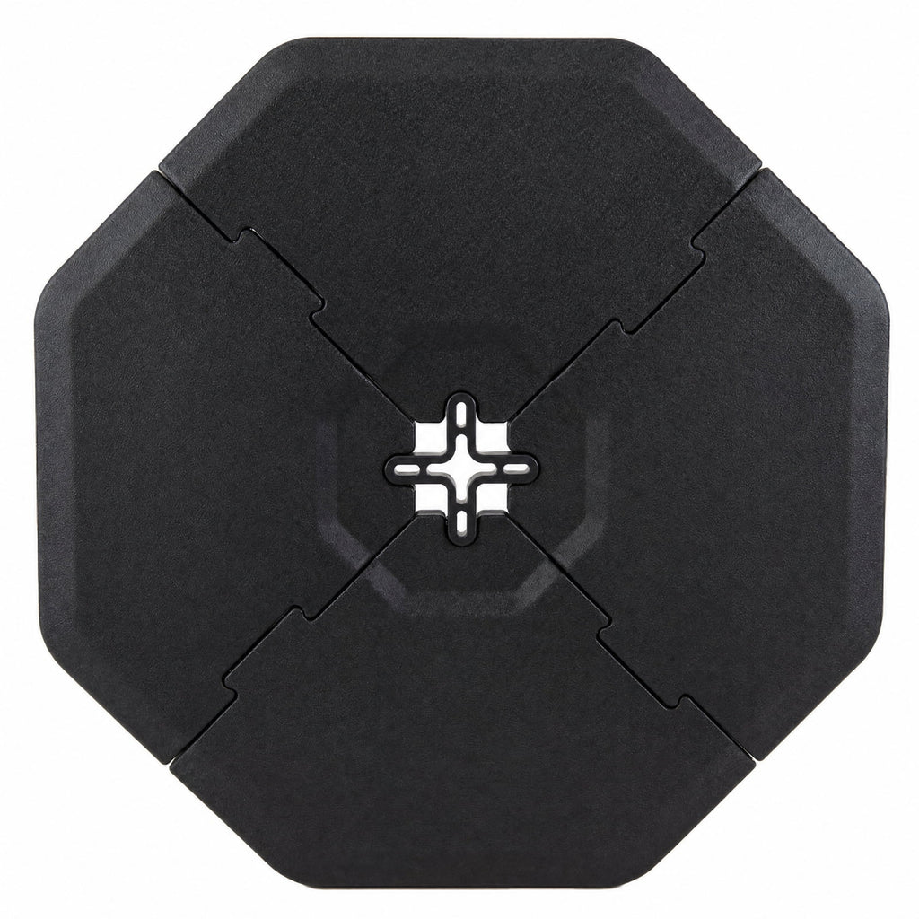 Biotree 4-Piece Fillable Cantilever Umbrella Base Weight, 41 x 41 Inch for Patio, Garden and Poolside, Black