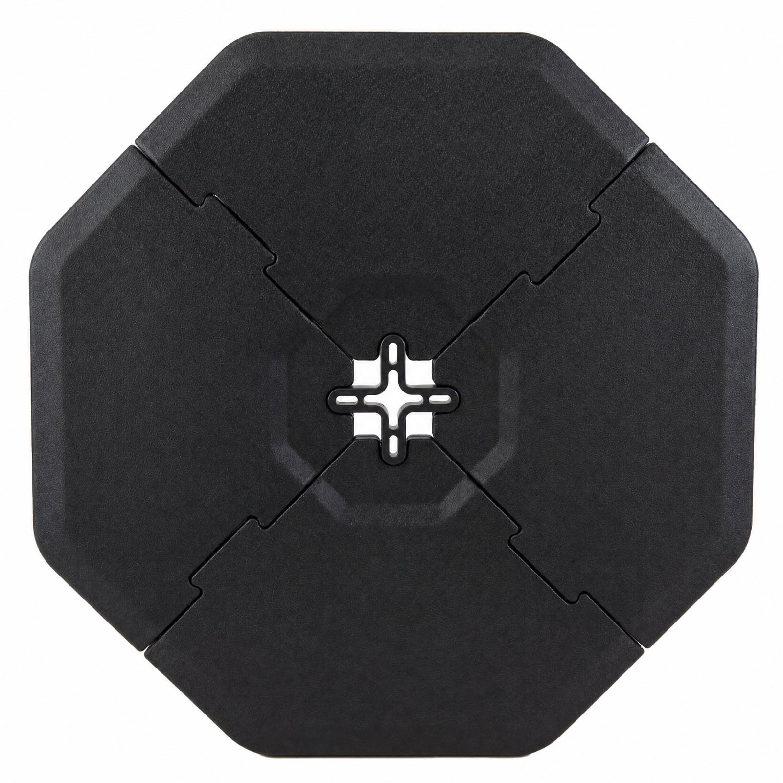 Biotree 4-Piece Fillable Cantilever Umbrella Base Weight, 41 x 41 Inch for Patio, Garden and Poolside, Black