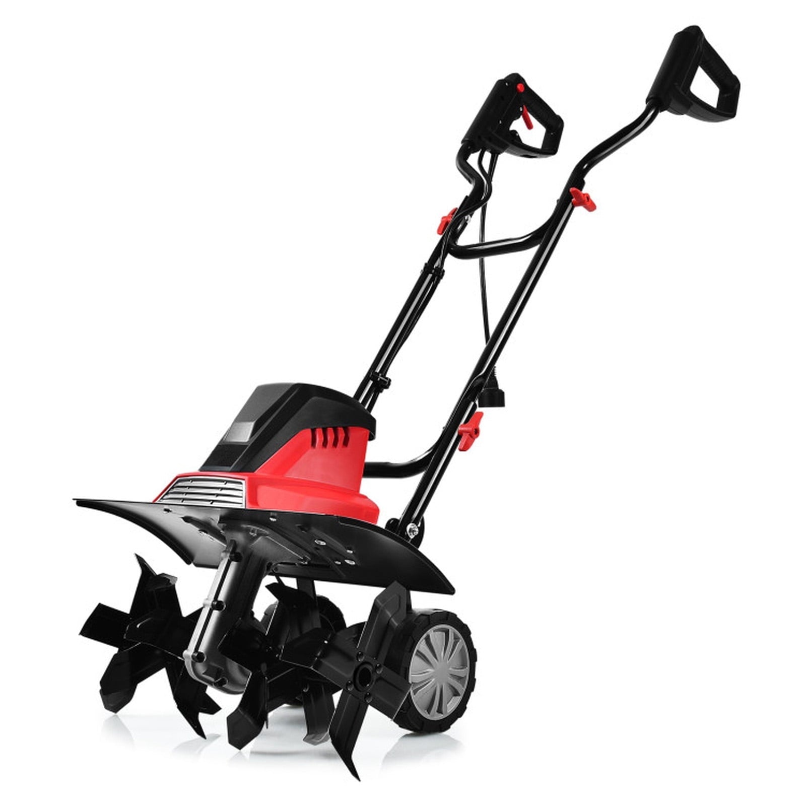 Biotree 17-Inch 13.5 Amp Corded Electric Tiller and Cultivator 9 for Lawn Garden Yard Soil Care, Red