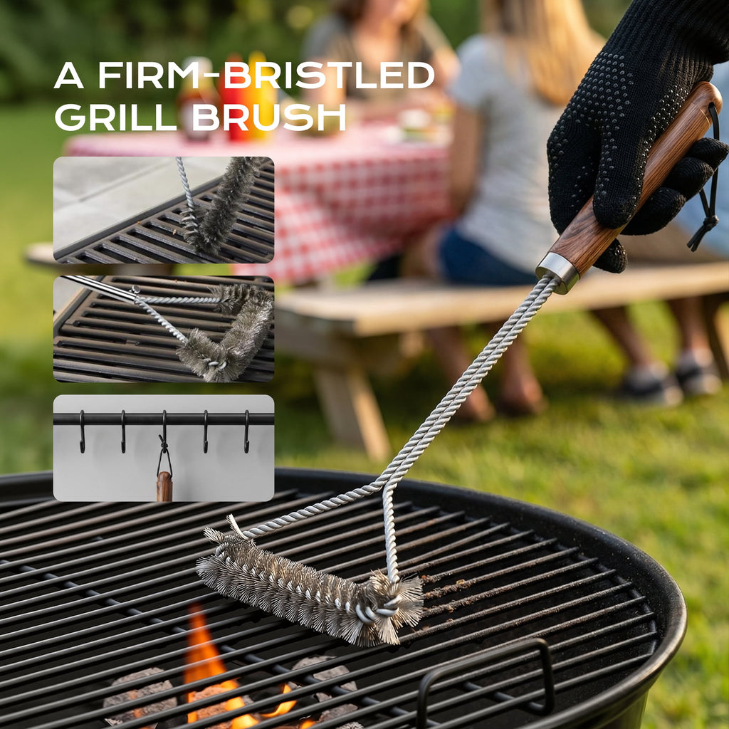 Biotree 34Pcs BBQ Grill Tool Set, Grill Accessories BBQ Tools with Storage Bag,BBQ Utensils Set for Camping, Outdoor, Backyard Party