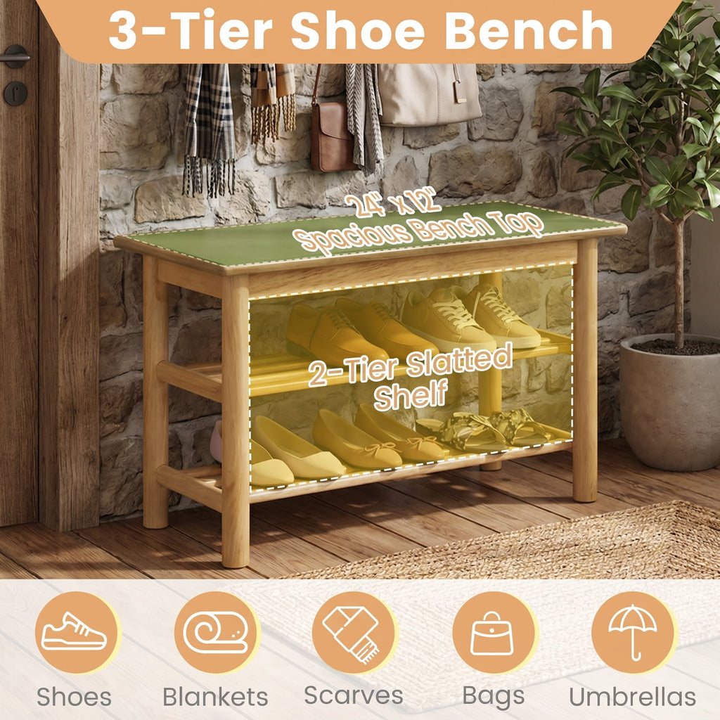 Biotree Acacia Wood Outdoor 48 Long Patio Dining Bench-1 Pieces Stackable Patio Chair for Garden BackyardNatural