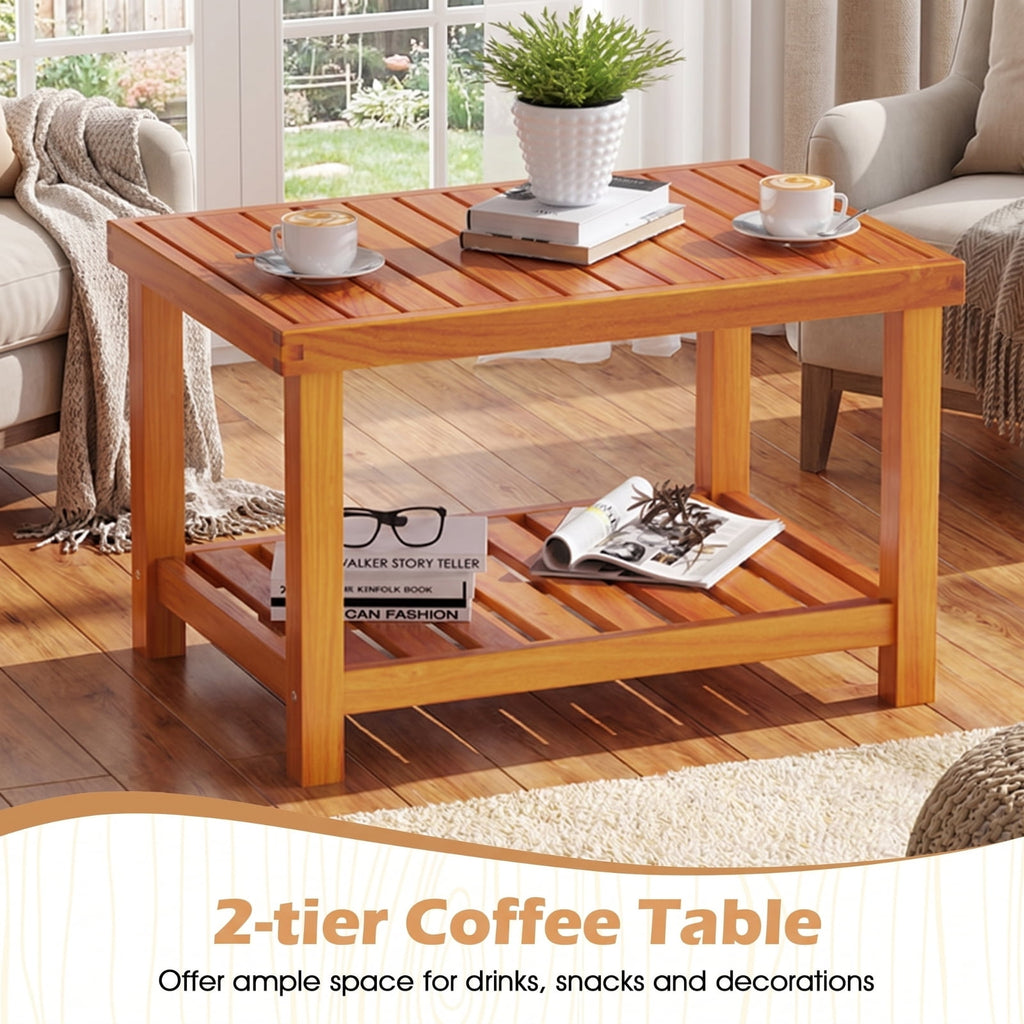 Biotree 4 Pieces Wicker Furniture Set with Acacia Wood Tabletop and Armrests for Porch Outdoor Conversation Set for Garden Backyard PorchWhite