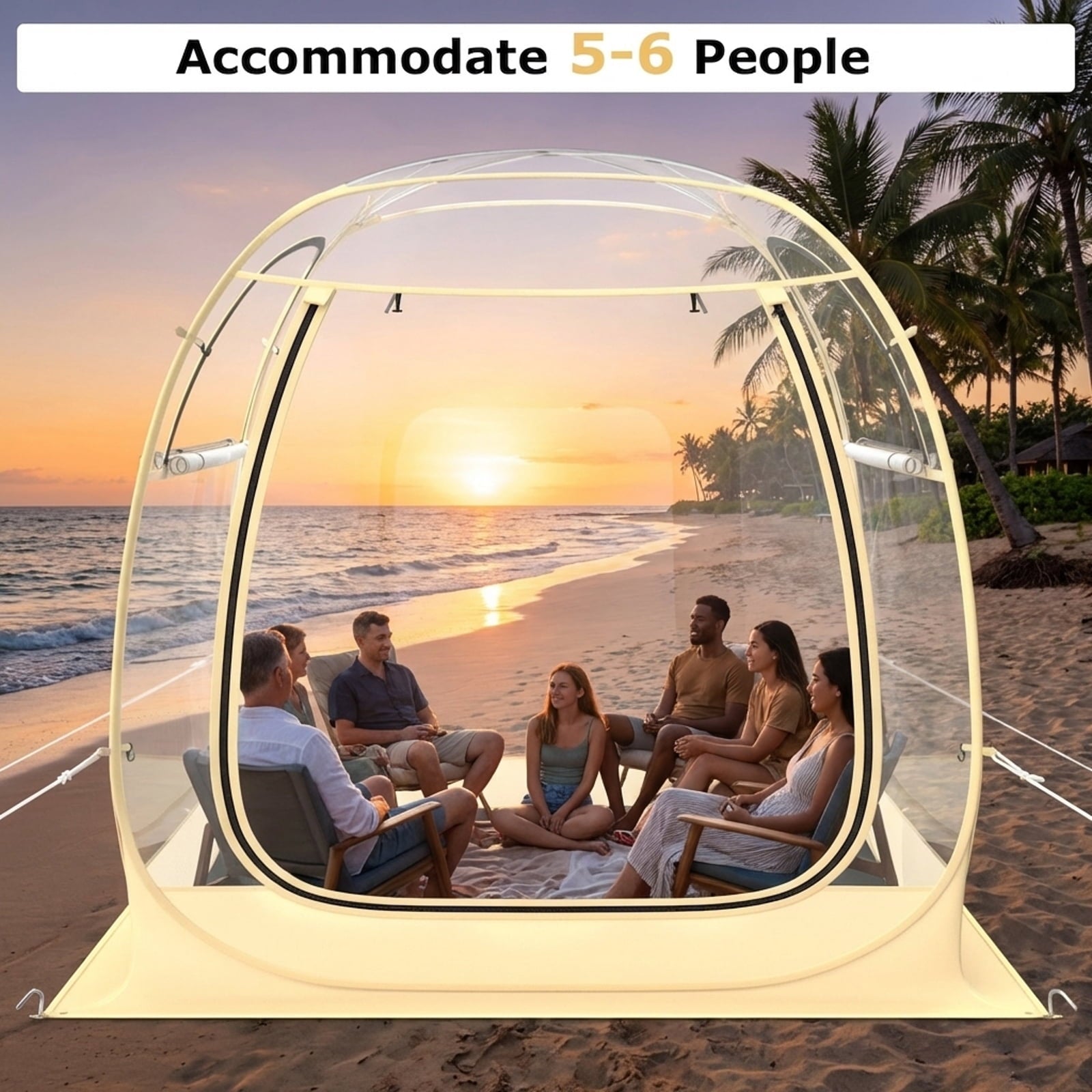 Biotree Instant Pop Up Sports Shelter Tent with Floor Mat and Carry Bag for Outdoor Events and Sideline