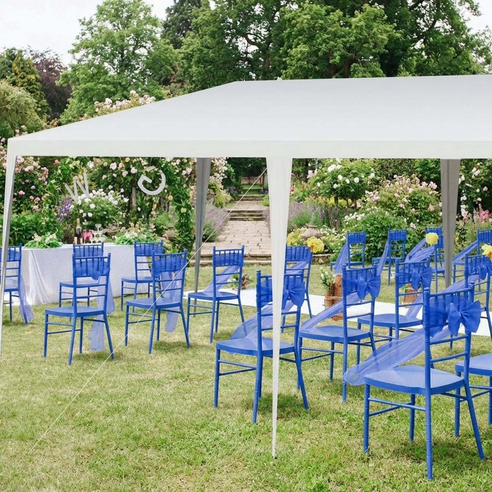 Biotree 10 x 20 Feet Waterproof Canopy Tent with Tent Peg and Wind Rope Party Wedding Event Camping Outdoor